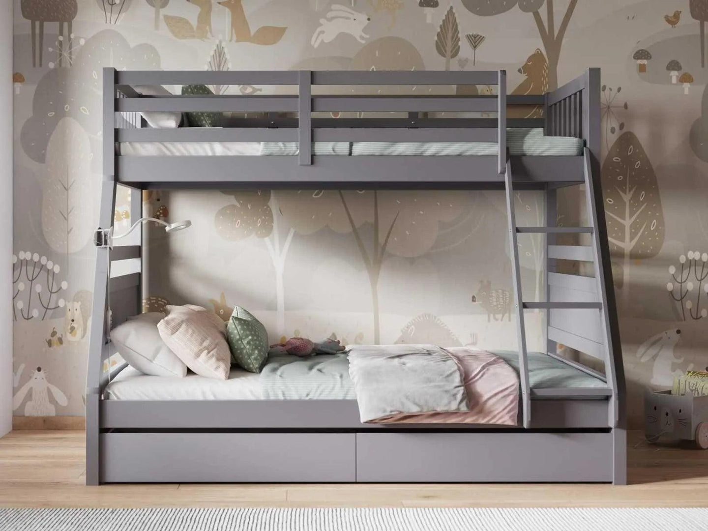 Hugo Triple Bunk Bed with Drawers